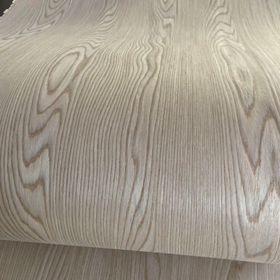 Teak Wood Flooring Veneer 0.45mm Fire Resistant Custom Engineered Facing